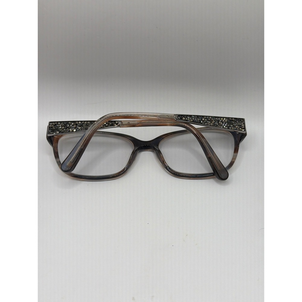 Marciano Guess Eyeglass Frames Women 54-16-135 Brown Marble Crystal GM 243 - Picture 2 of 7